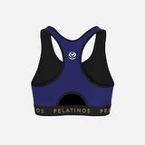 PeLatinos Gold Logo Patria - Sports Bra