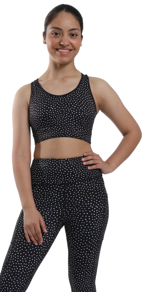 Polka Dot Charm - Sports Bra