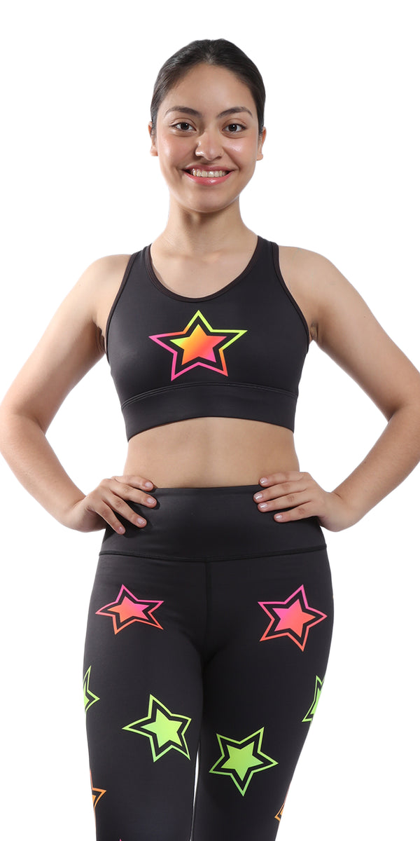 Buy NEONFIT Fashion Non Padded Sports Bra (Black) Online at Best