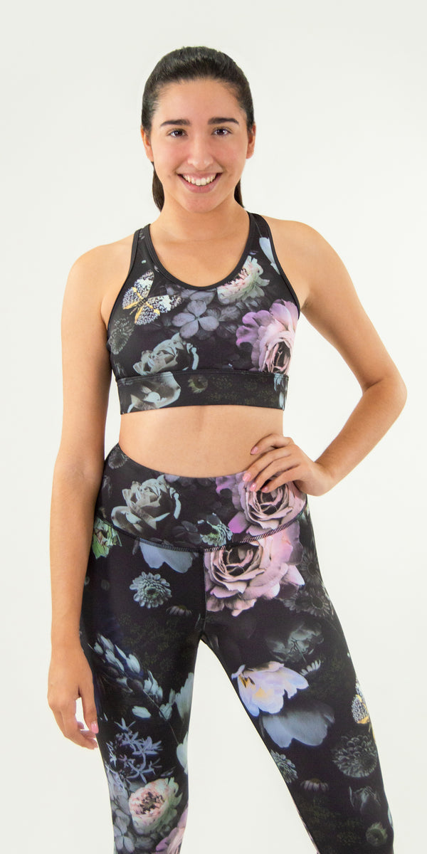 Elegant Floral - Sports Bra