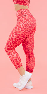 Coral Leopard - Legging