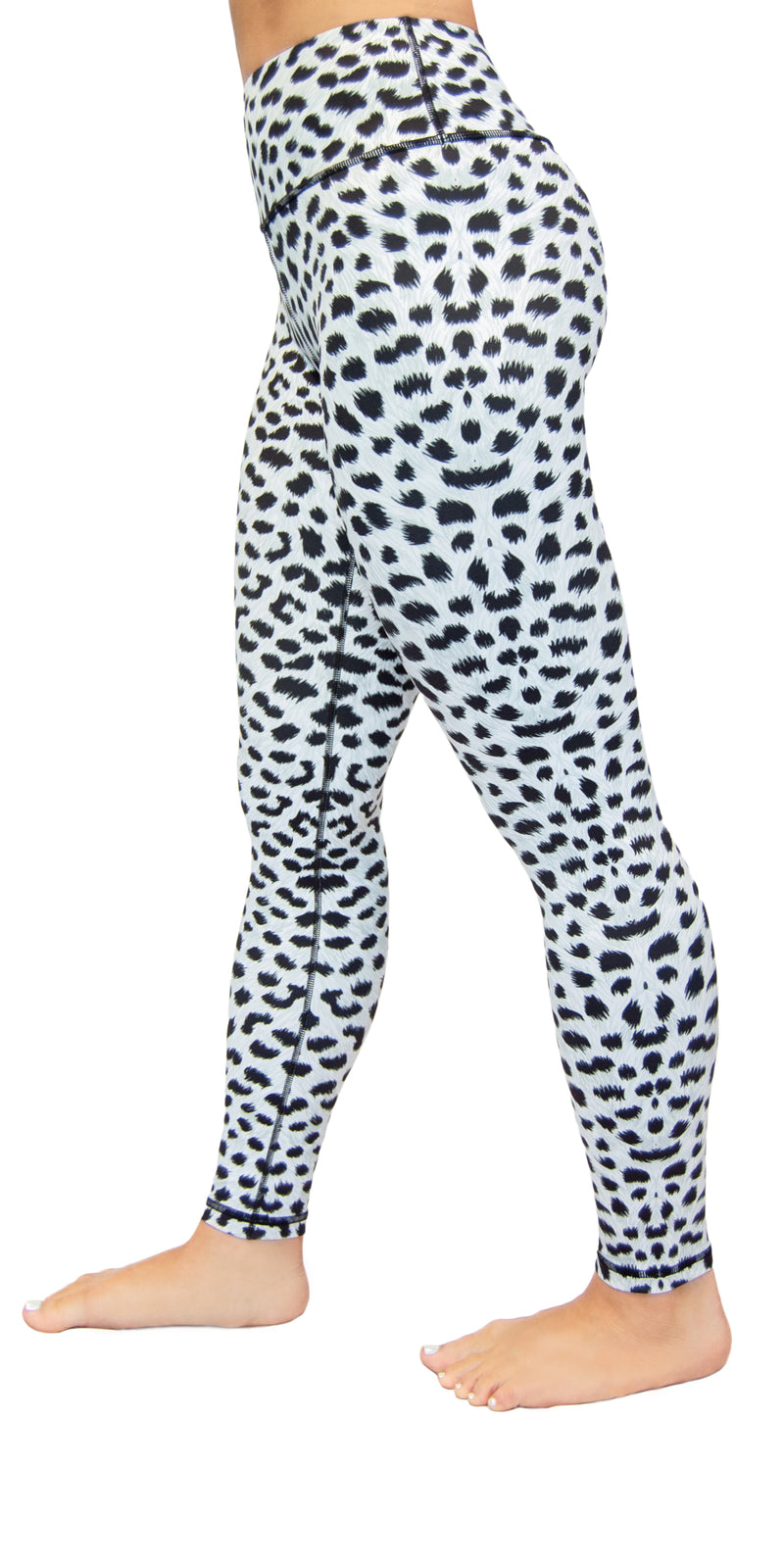 Snow Leopard Pattern Women's Yoga Pants Leggings High Waisted