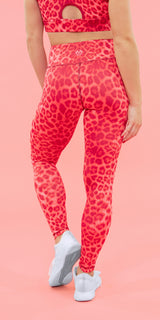 Coral Leopard - Legging