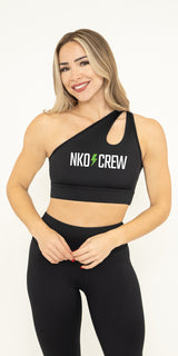 NKO Crew - Teardrop One-Shoulder Sports Bra